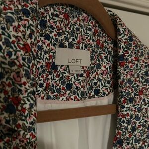 LOFT floral blazer